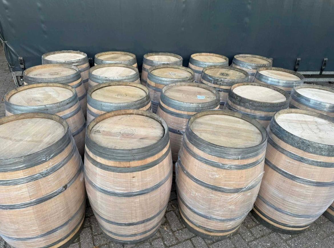 Houten wijnvat 225L - set van 3st